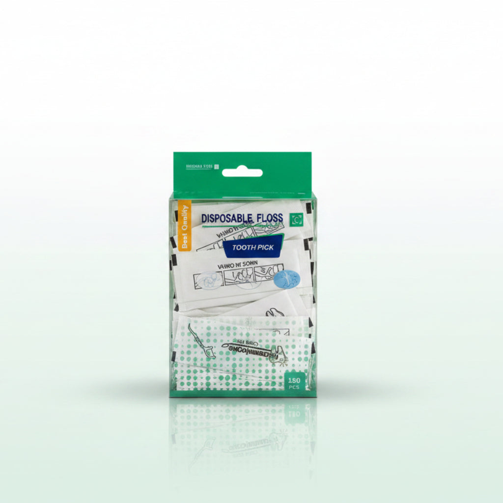 Disposable Dental Floss Tooth Picks 150 PCS,Oral Care Floss Picks for Teeth Cleaning & Hygiene