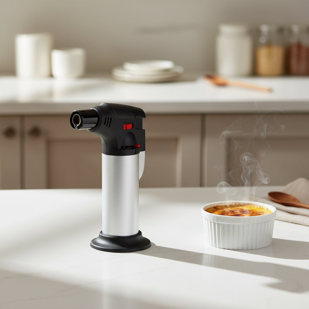 Refillable Butane Gas Lighter Torch - Adjustable Flame Jet Lighter