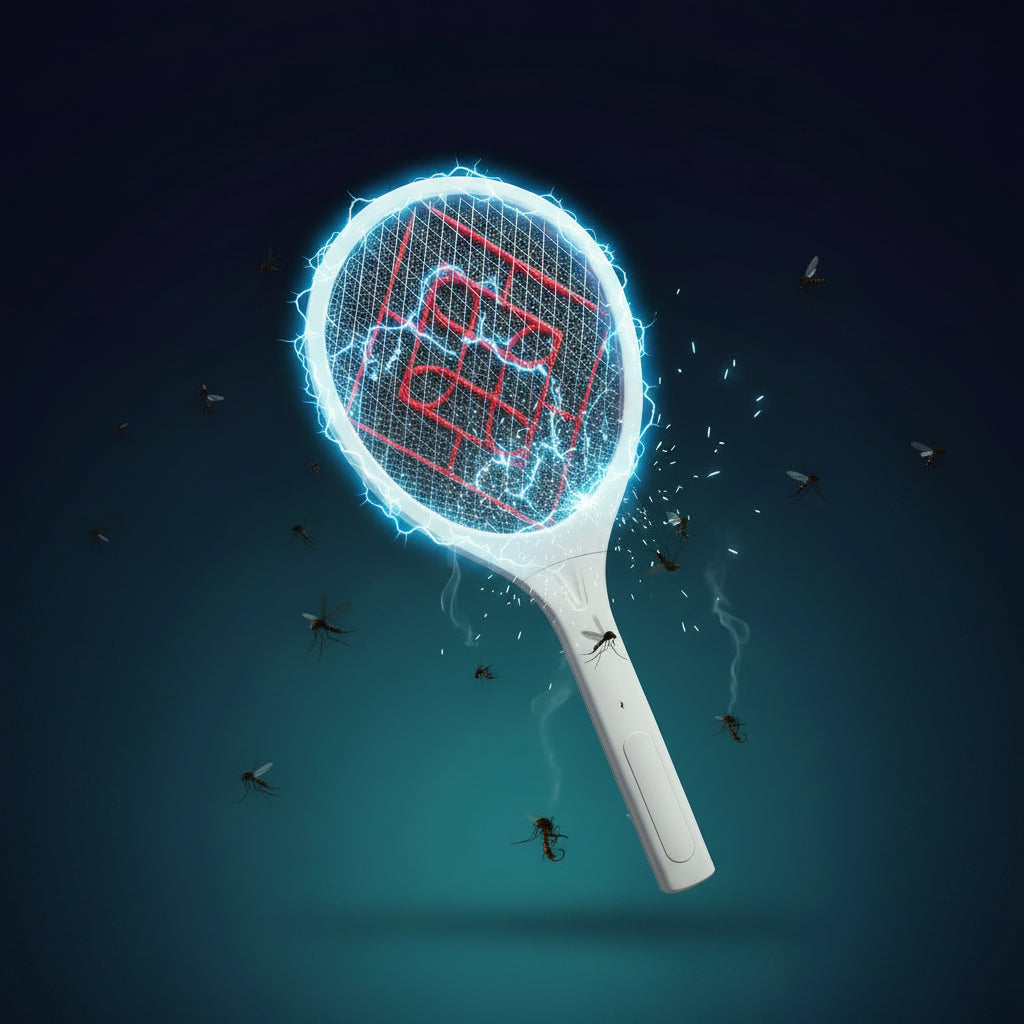 Electric Mosquito Swatter USB Rechargeable Mosquito Killer Racket