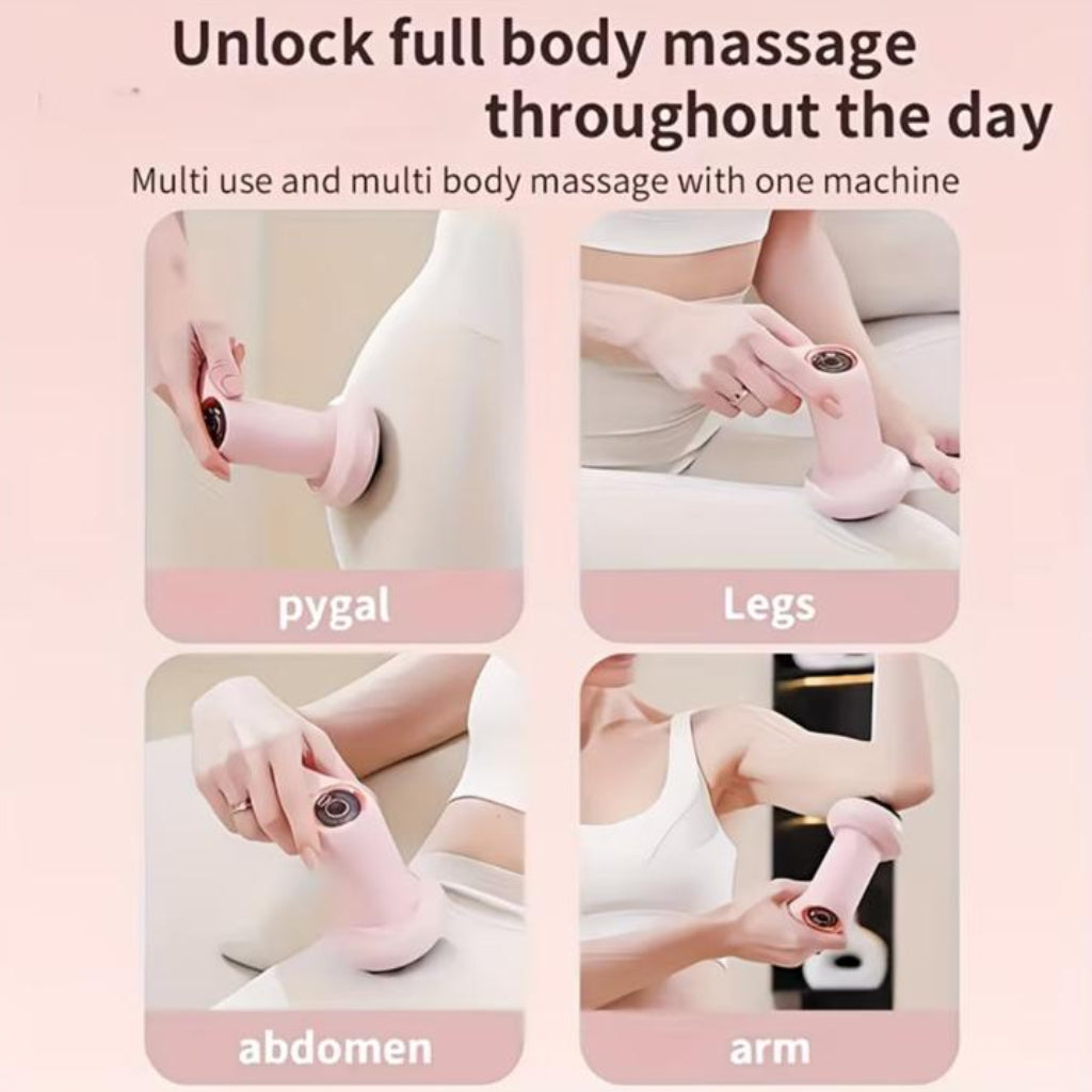 Electric Body Massager USB Rechargeable Handheld Waist, Abdomen & Leg Massager