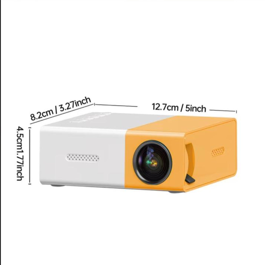 Portable HD Projector with Built-in Speaker – USB/AV Home Theater Projector