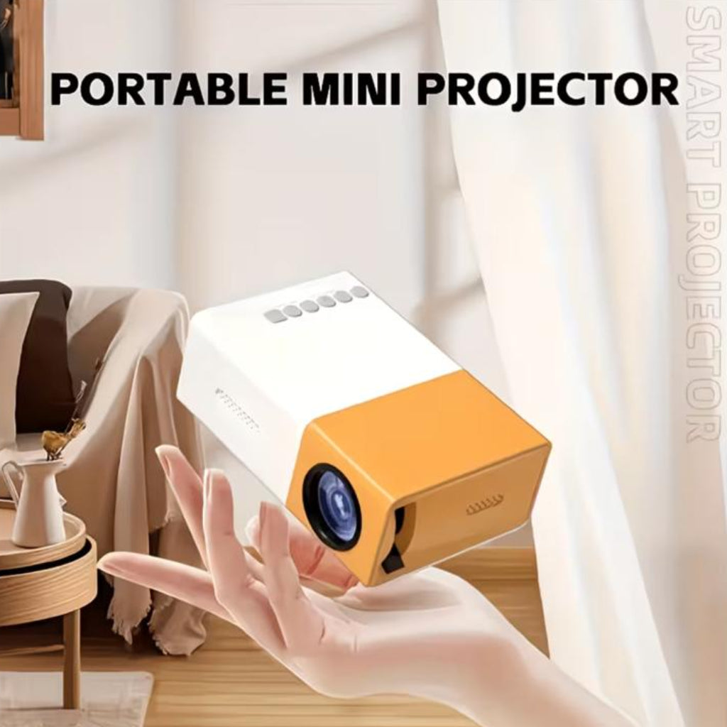 Portable HD Projector with Built-in Speaker – USB/AV Home Theater Projector