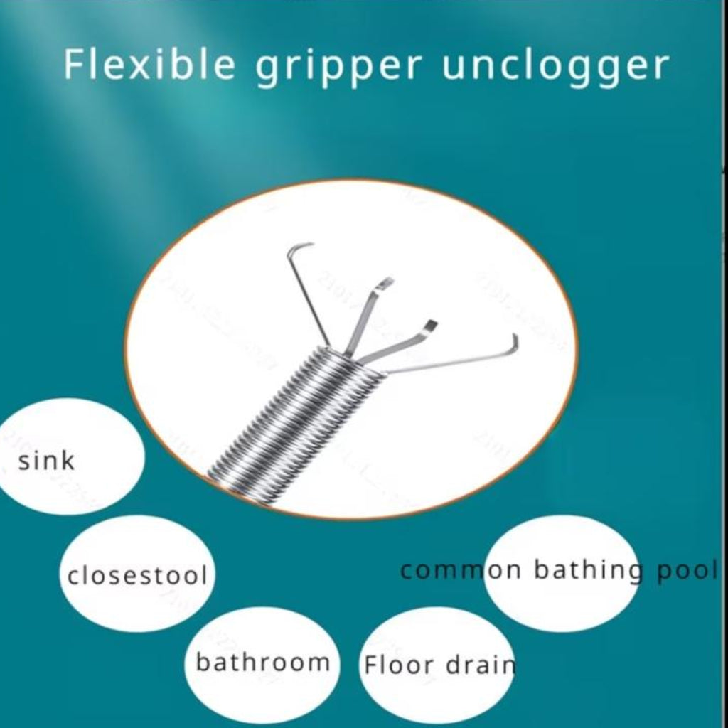 Pipe Hook Drain Cleaner – Manual Hair Catcher & Toilet Clog Remover Tool