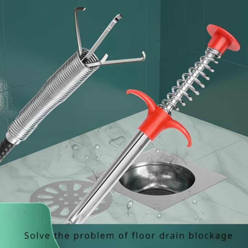 Pipe Hook Drain Cleaner – Manual Hair Catcher & Toilet Clog Remover Tool
