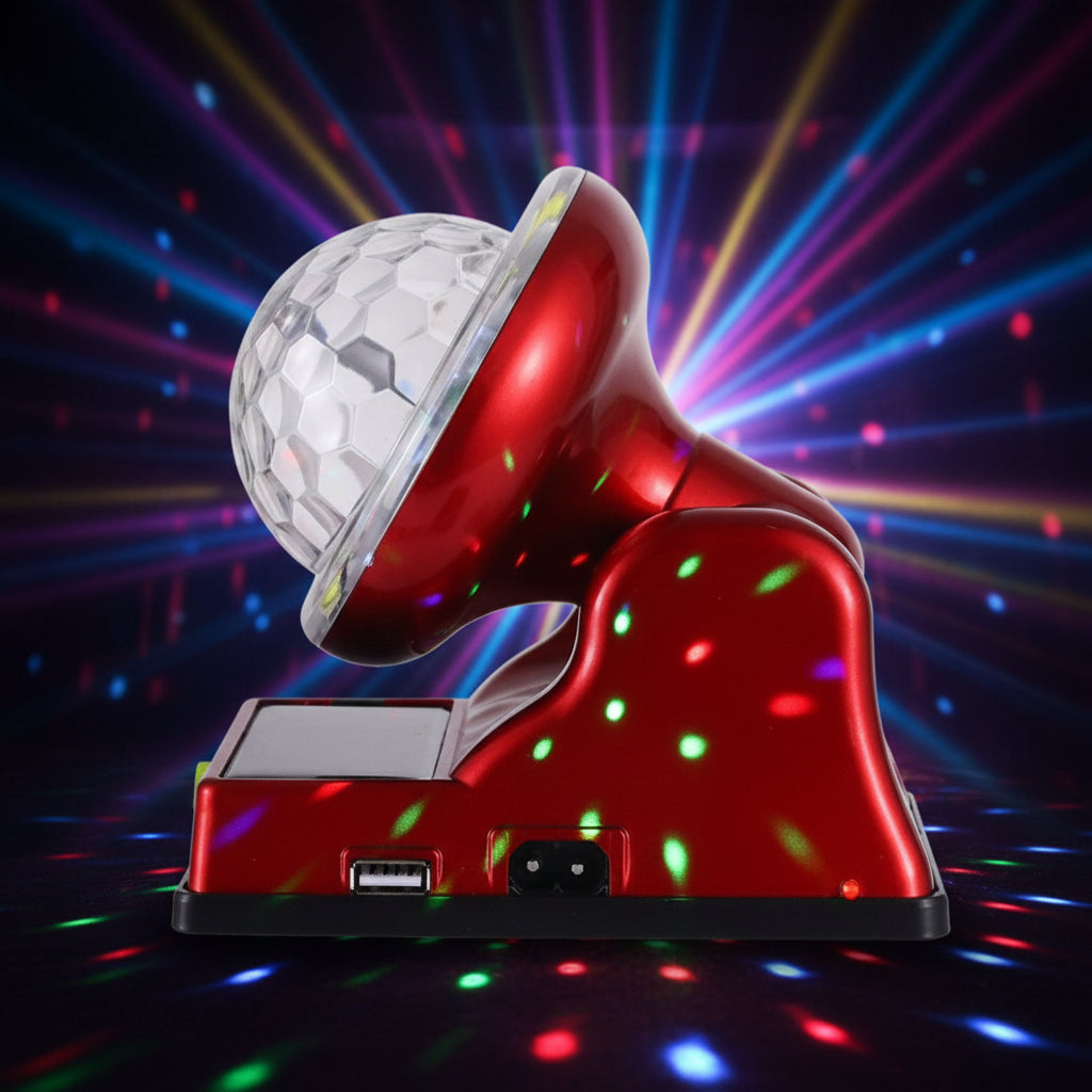 Solar Powered Emergency Light with Multi-Color LED Lighting