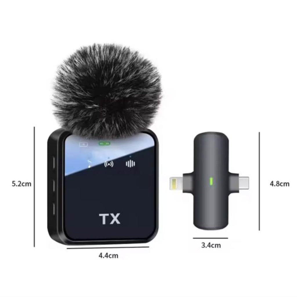 F15-2 Wireless Microphone Set – Dual Lavalier Mic with Noise Reduction