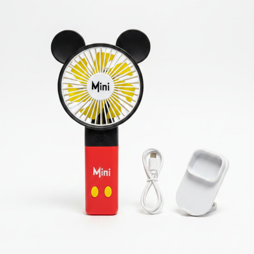 Mini Handheld Fan – Portable 3 Speed Rechargeable