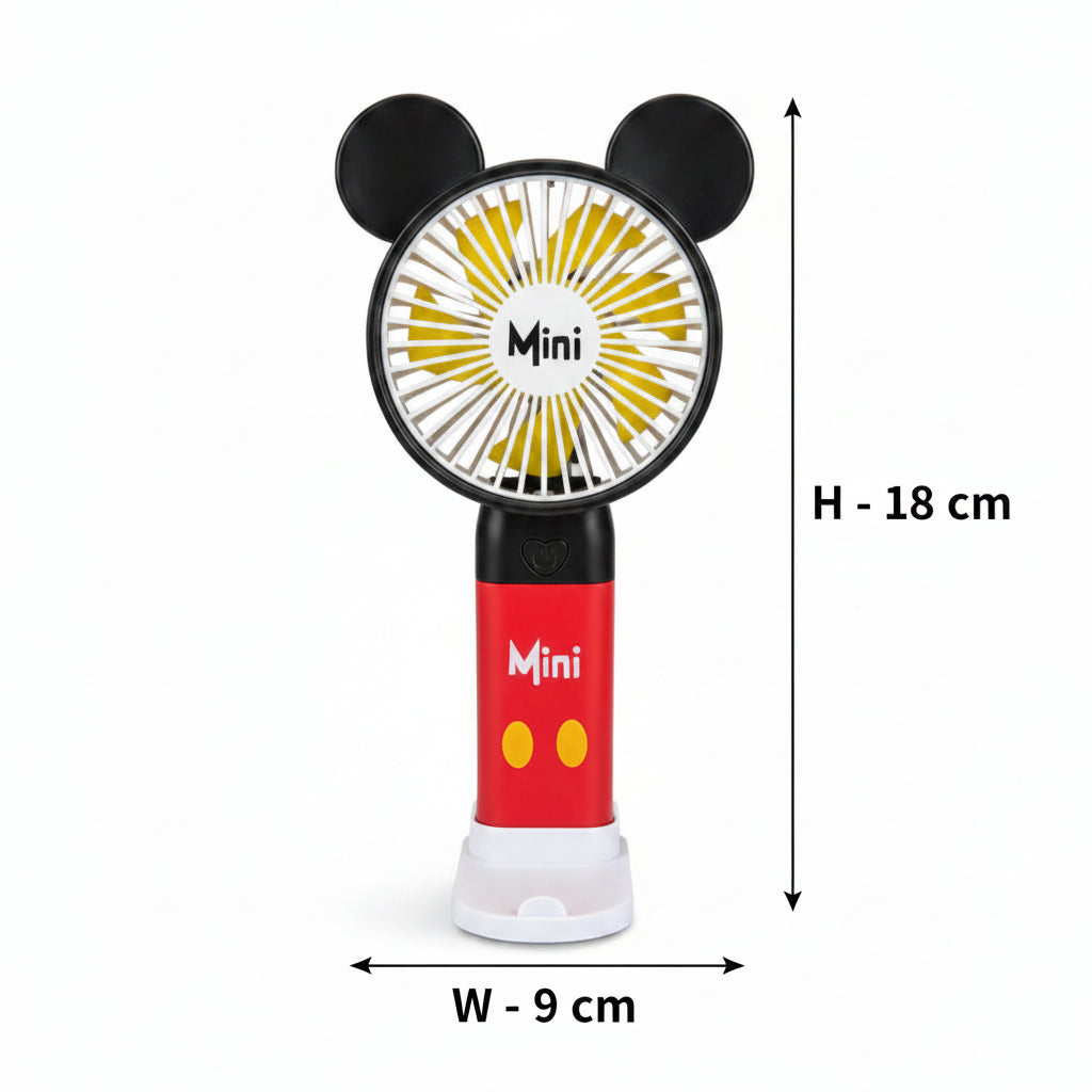 Mini Handheld Fan – Portable 3 Speed Rechargeable