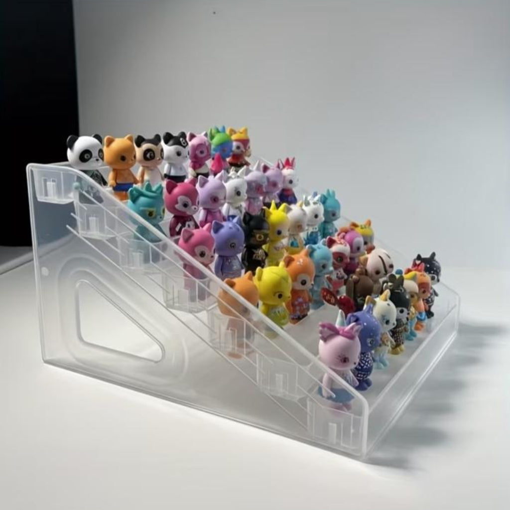 7-Layer Acrylic Display Stand – Clear Tiered Organizer Rack for Cosmetics, Nail Polish, Perfumes & Collectibles