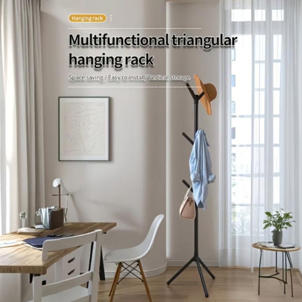 Standing Clothes Rack – Modern Space-Saving Garment Organizer for Clothes, Bags & Accessories