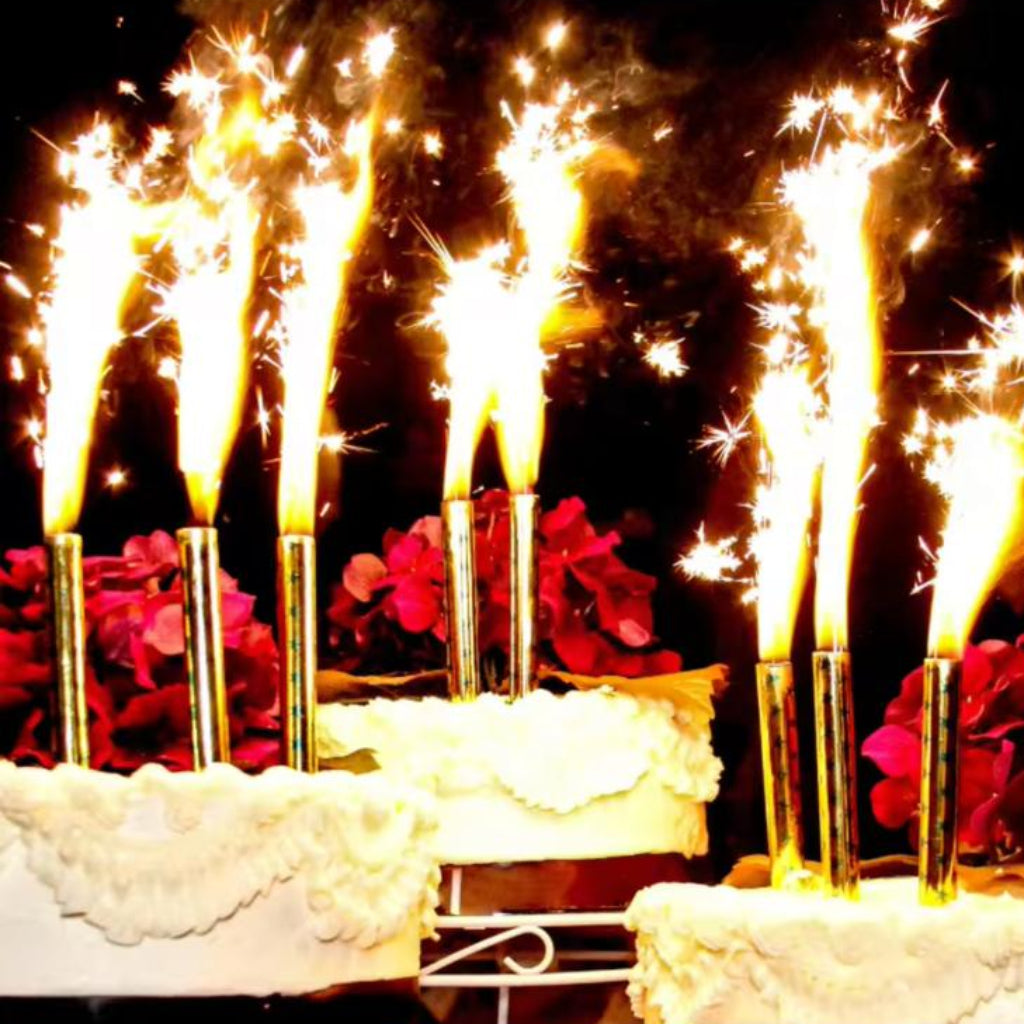 15cm Birthday Sparkler Candles – 6 Pcs Set Cake Fountain Candles for Party