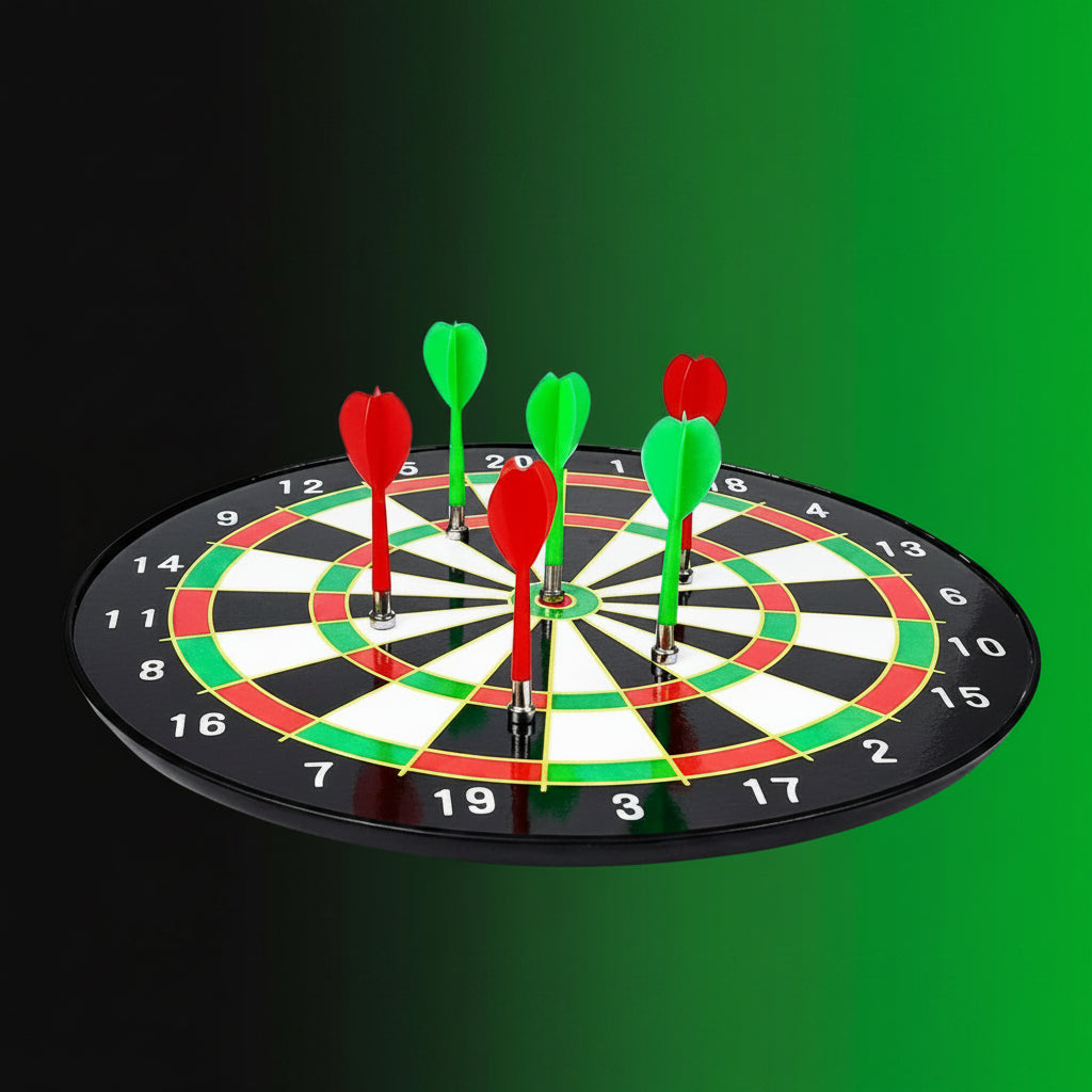 Magnetic Dart Board Game Set with 6 Safe Magnetic Darts – Indoor Family Fun Toy