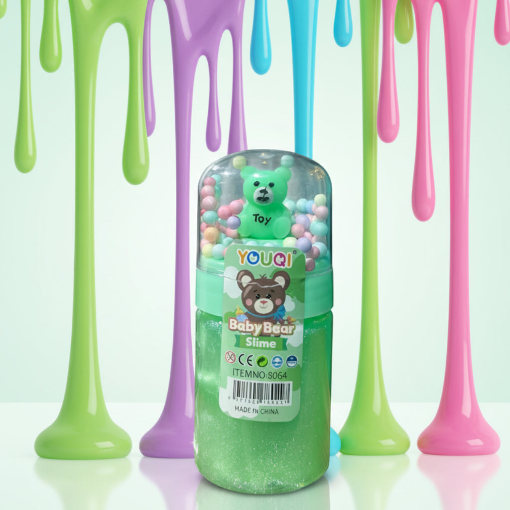 Teddy Bear Slime – Cute Stretchy Slime Toy for Kids