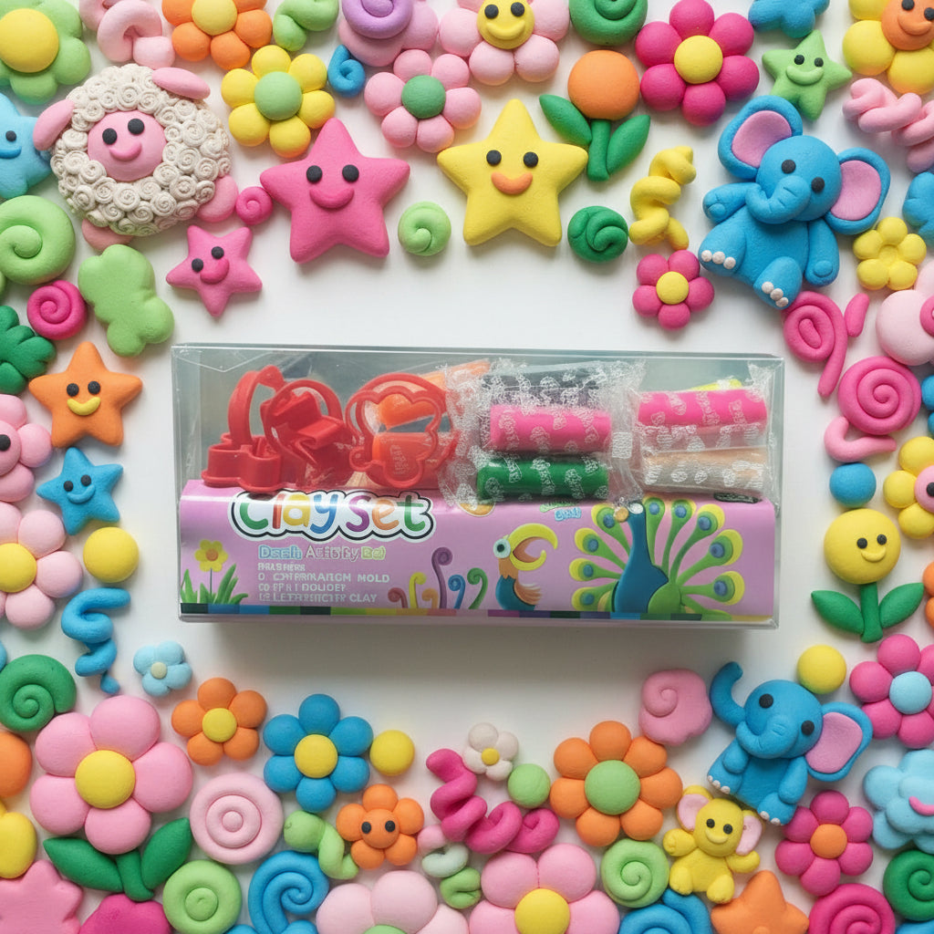 Kids Clay Set – Colorful Modeling Dough for Creative Learning & Fun