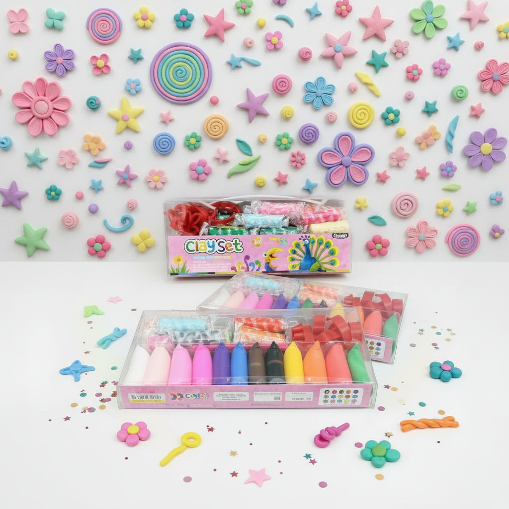 Kids Clay Set – Colorful Modeling Dough for Creative Learning & Fun