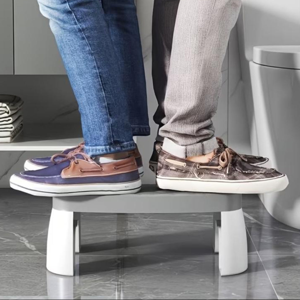 Anti-Slip Toilet Stool – Thickened Plastic Footstool for Adults & Elderly, Ergonomic Bathroom Support