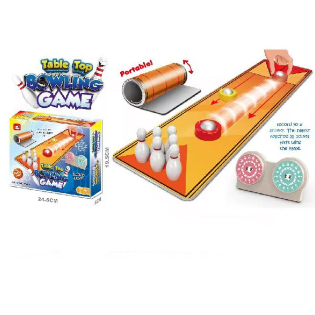 Tabletop Mini Bowling Game Set – Parent-Child Interactive Puzzle Board Game for Kids & Adults