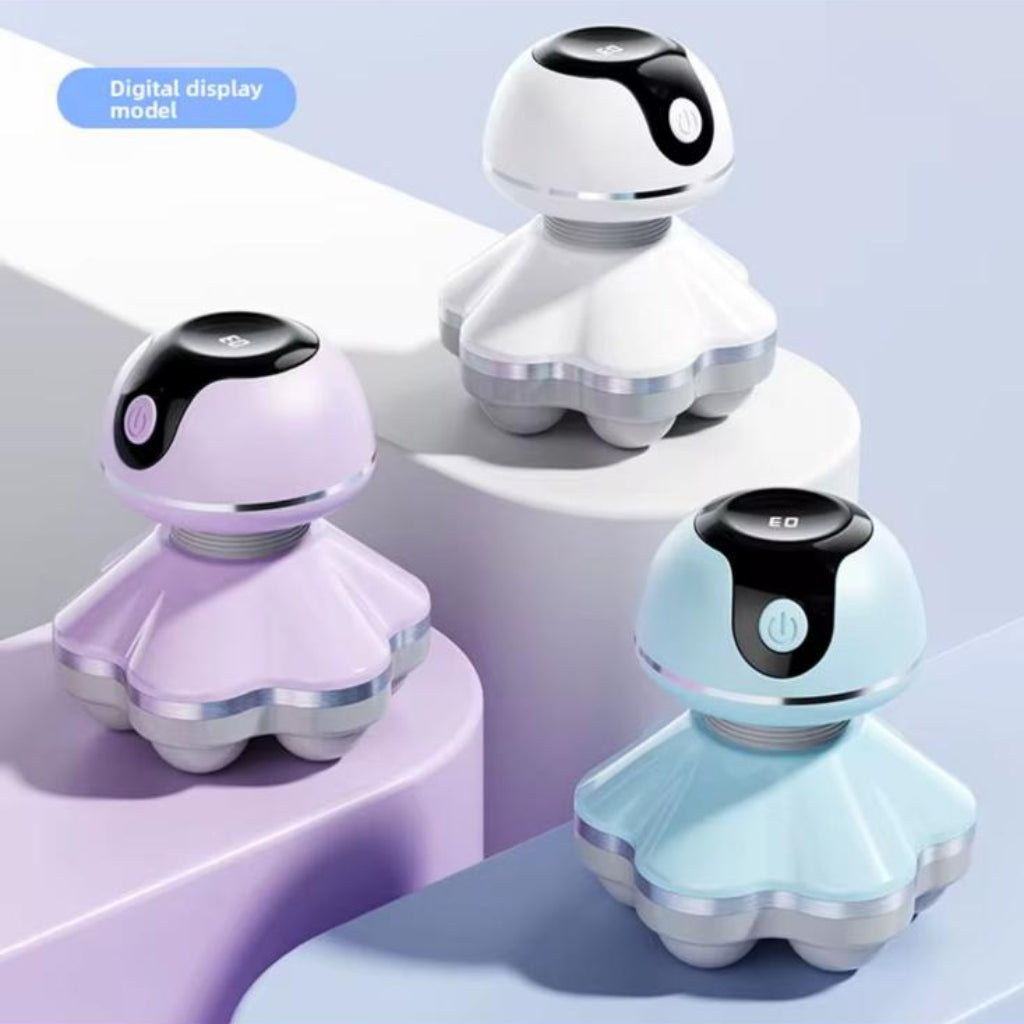 Smart Electric Massager – Handheld Octopus Head Body Therapeutic Massager with 3D Kneading Nodes