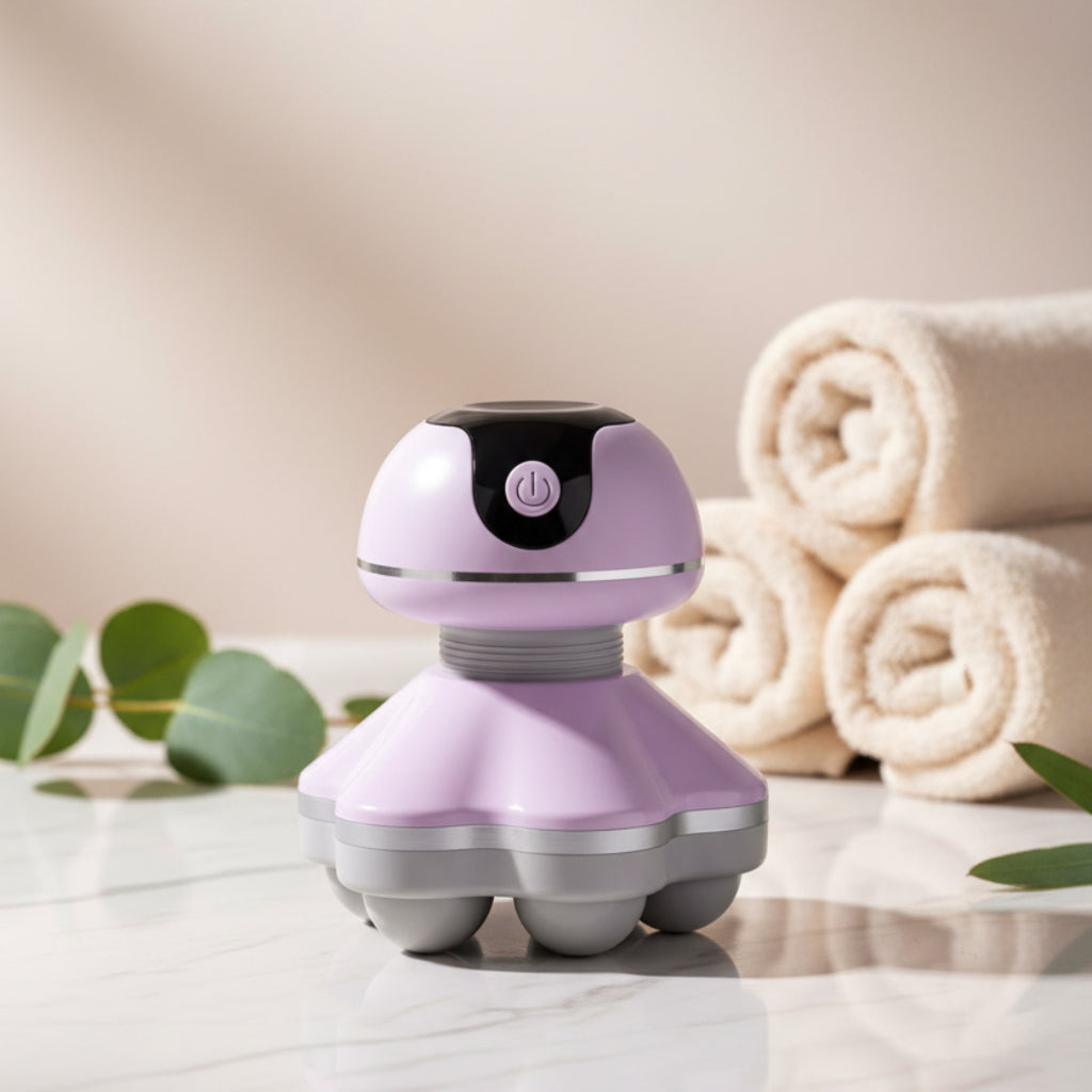 Smart Electric Massager – Handheld Octopus Head Body Therapeutic Massager with 3D Kneading Nodes