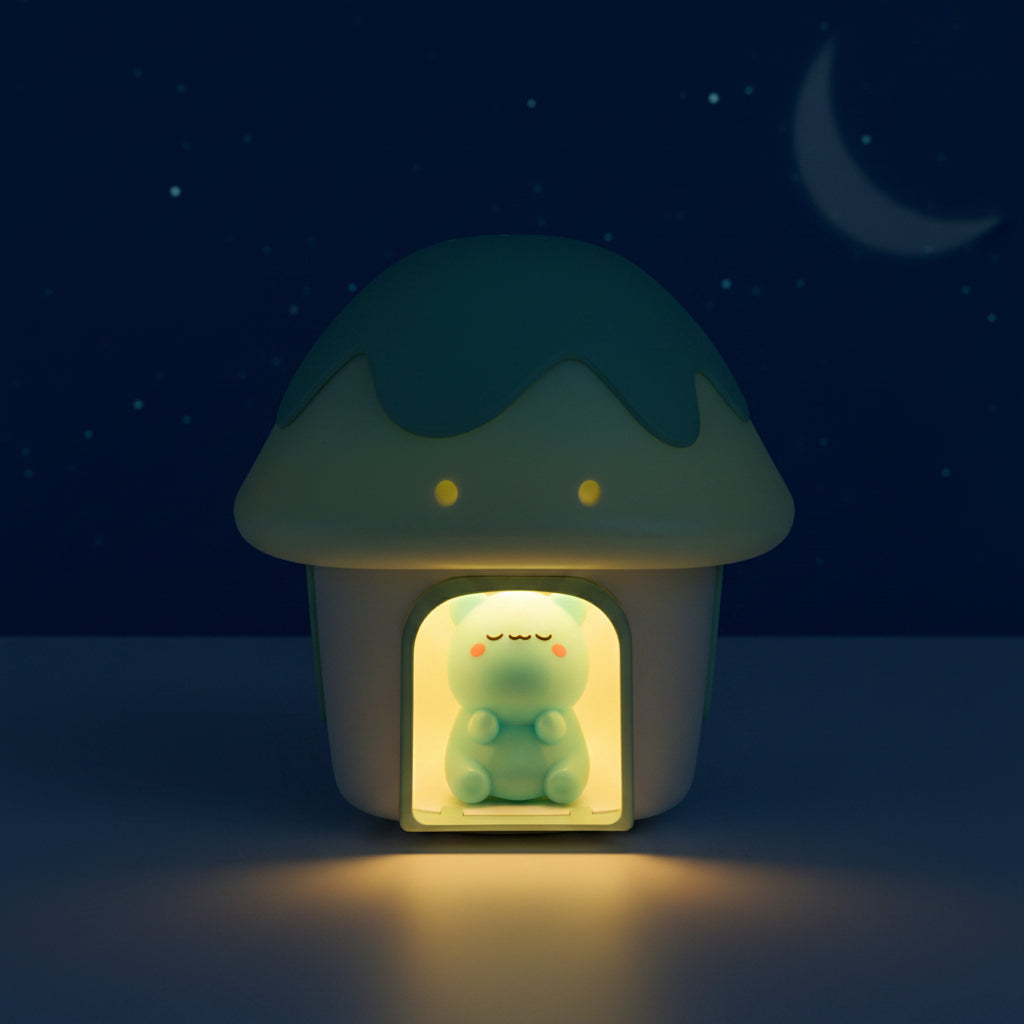 LED Mushroom Desk Lamp – USB Powered Multi-Scene Cartoon Atmosphere Night Light