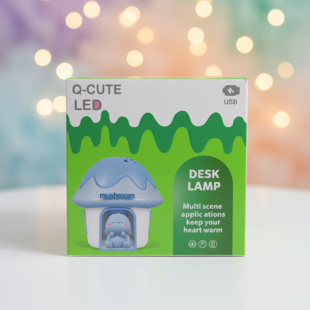 LED Mushroom Desk Lamp – USB Powered Multi-Scene Cartoon Atmosphere Night Light