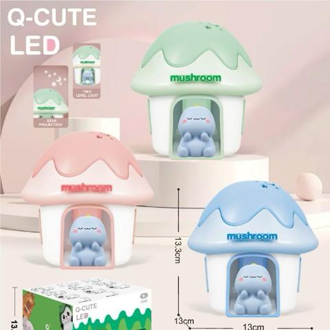 LED Mushroom Desk Lamp – USB Powered Multi-Scene Cartoon Atmosphere Night Light