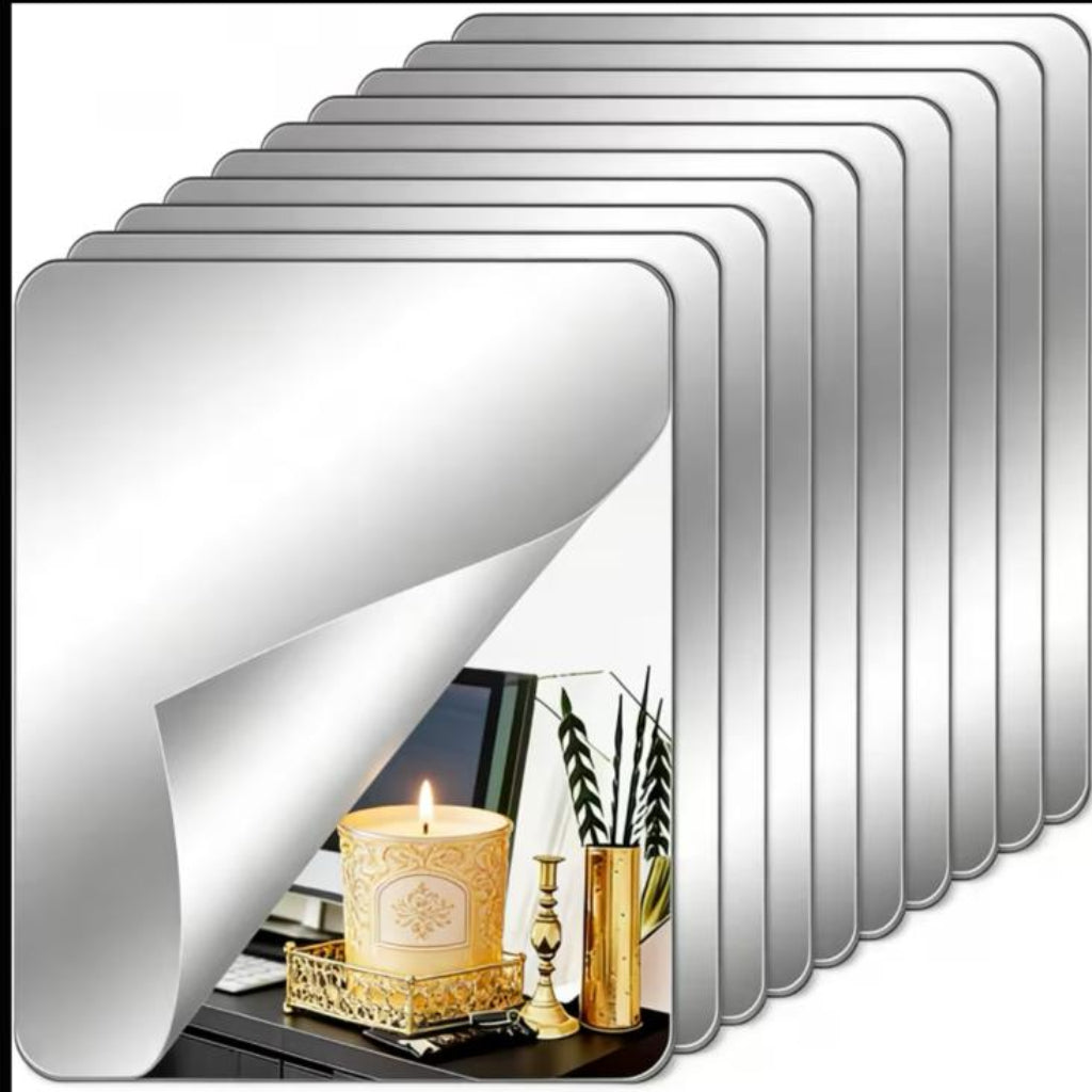 Mirror Decorative Wall Sticker – Self-Adhesive Removable Wall Decor for Home