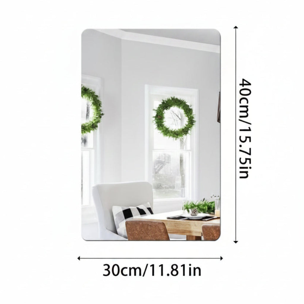 Mirror Decorative Wall Sticker – Self-Adhesive Removable Wall Decor for Home