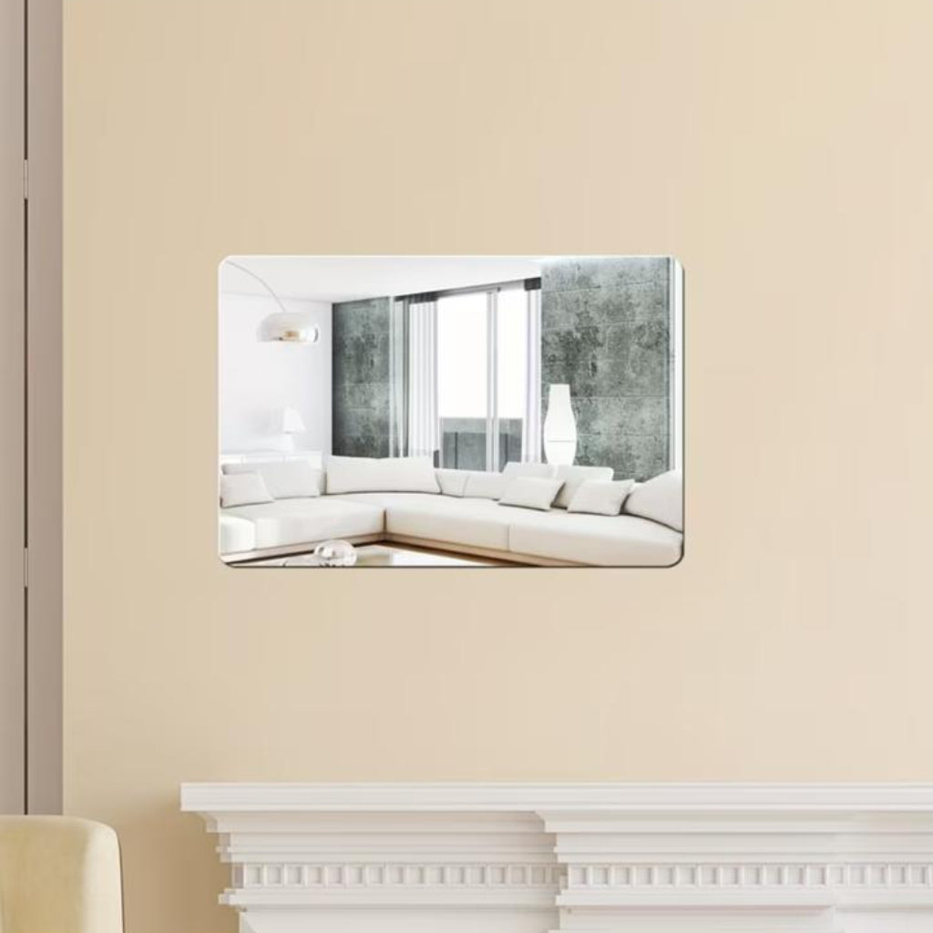 Mirror Decorative Wall Sticker – Self-Adhesive Removable Wall Decor for Home