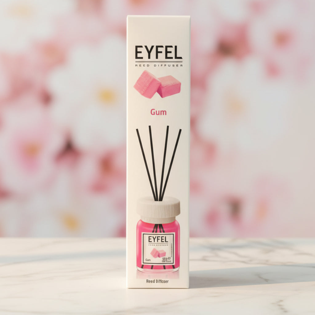 Eyfel Reed Diffuser – Gum Fragrance Air Freshener 120ml