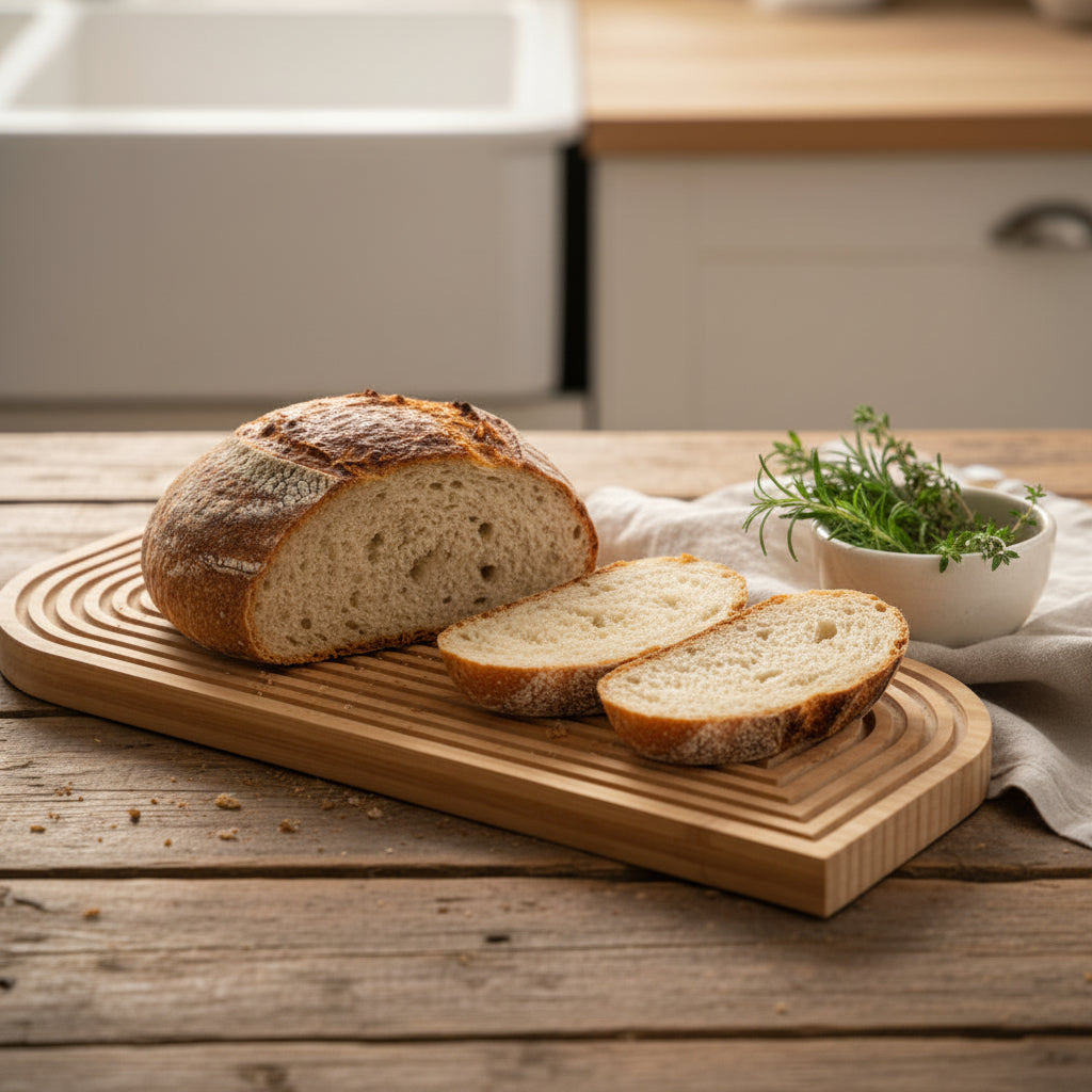 Wooden Cutting Board – Durable Kitchen Chopping Board for Fruits, Vegetables & Meat