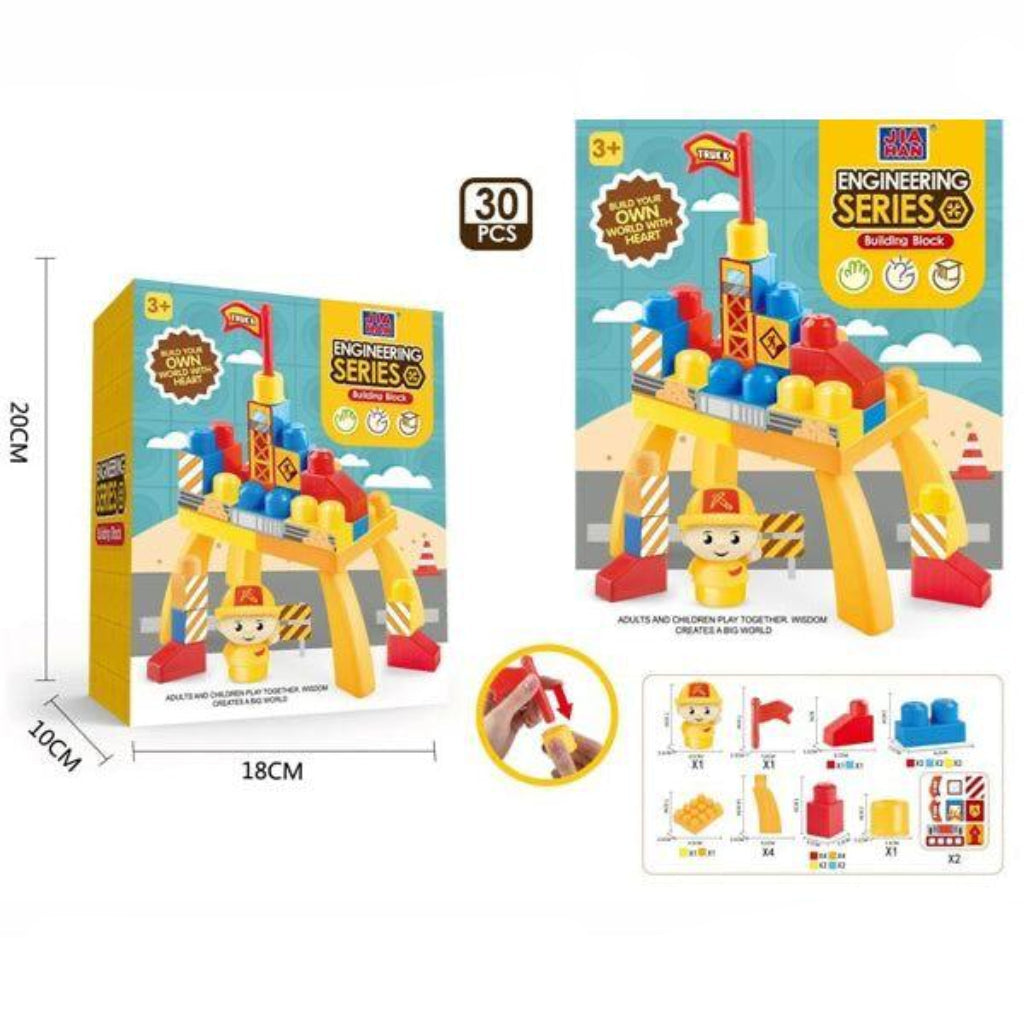 30 PCS Construction Building Blocks Set – Creative Educational Toy for Kids