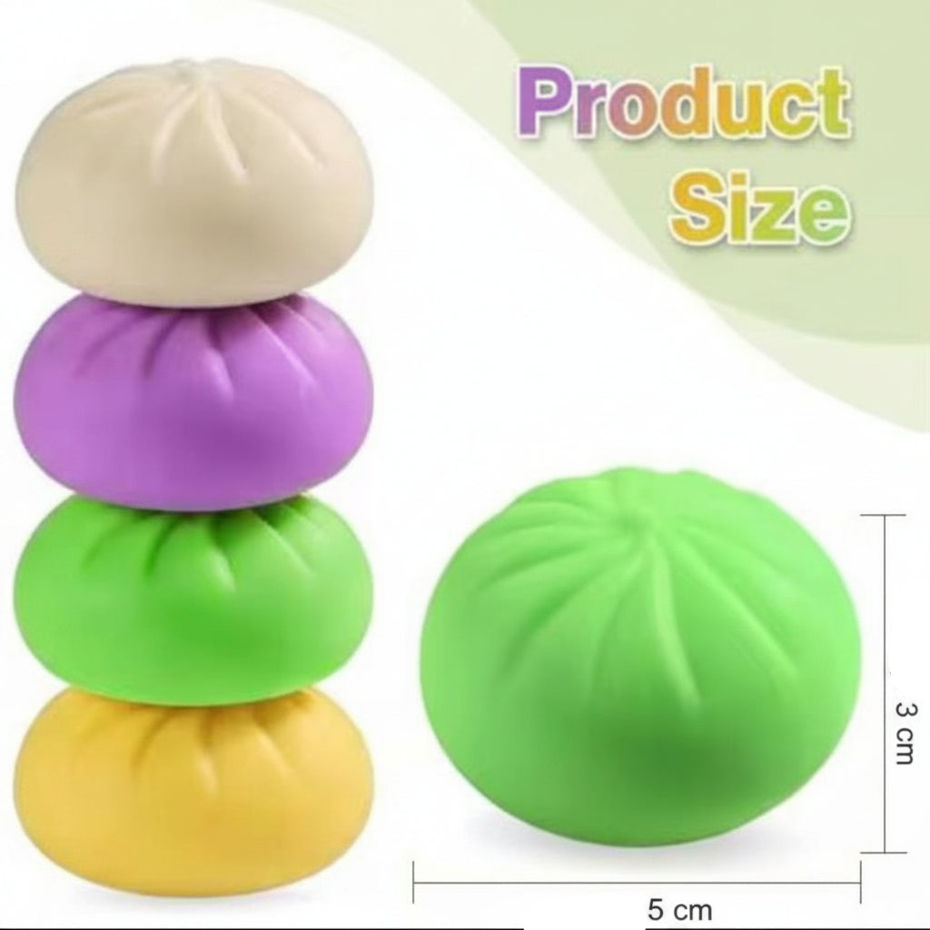 Squishy Dumpling Sensory Toy – Stress Relief Squeeze Toy for Kids & Adults