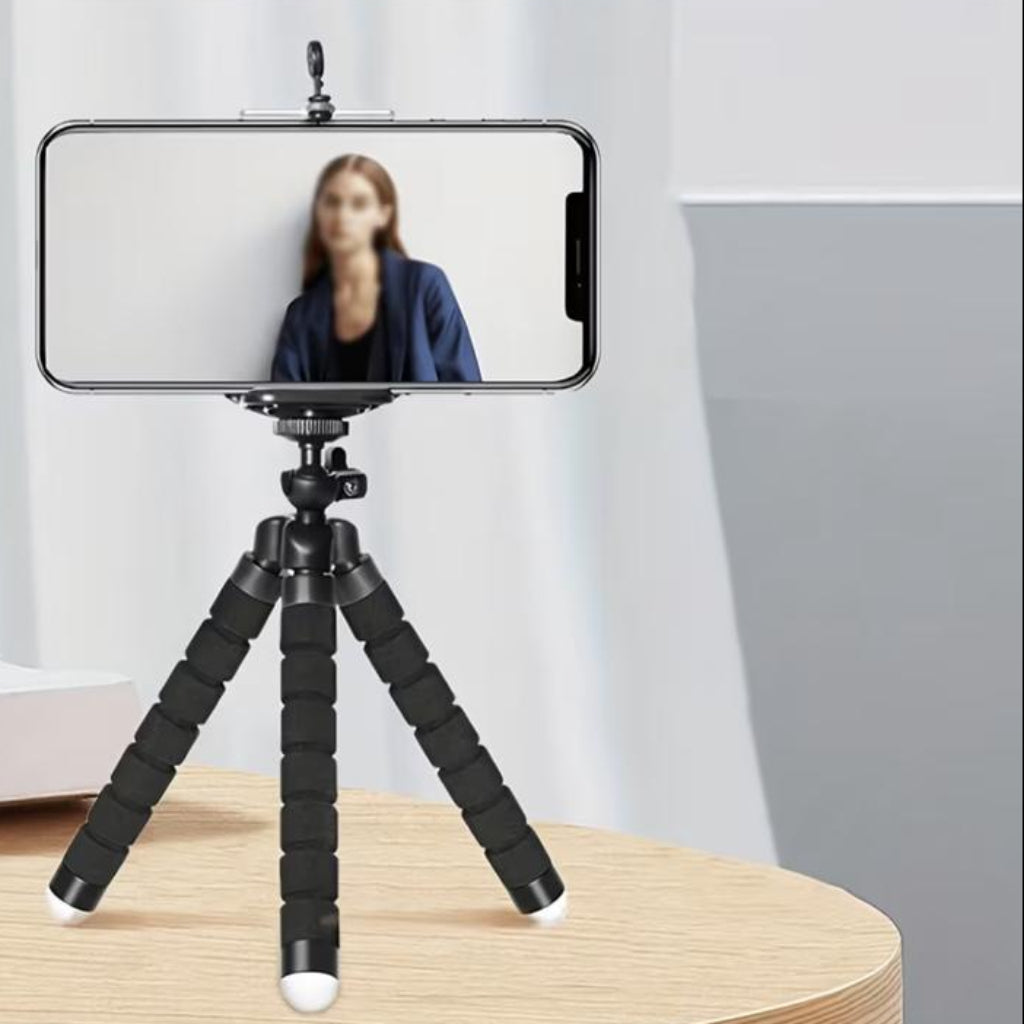Random Color Octopus Phone Mount – Bluetooth Selfie Stick & Flexible Tripod Stand