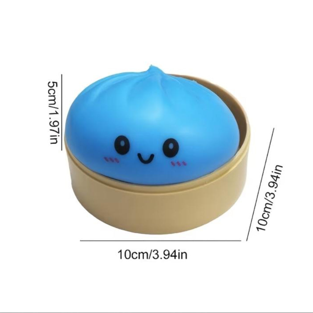 Cute Squishy Dumpling Sensory Toy – Soft Stress Relief Squeeze Toy