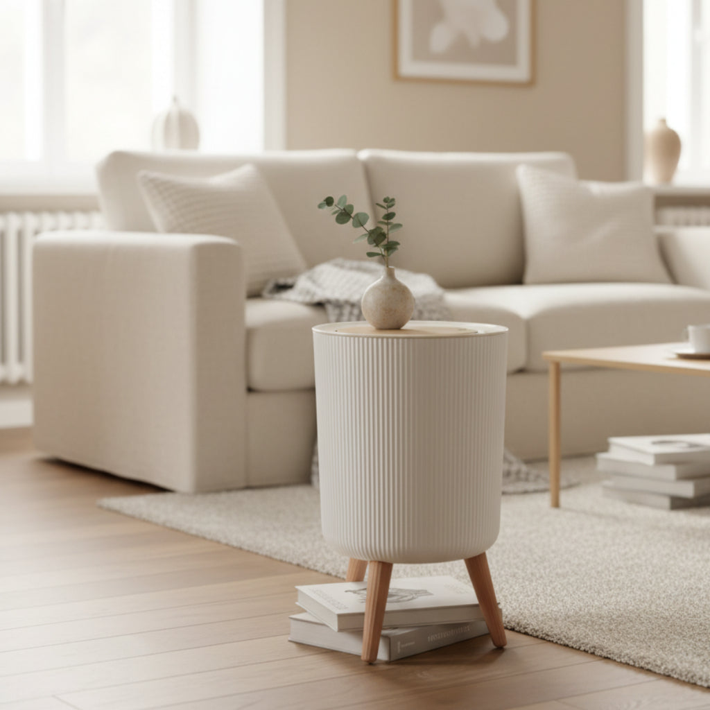 Trash Bin with Lid – Desktop & Bathroom Waste Container