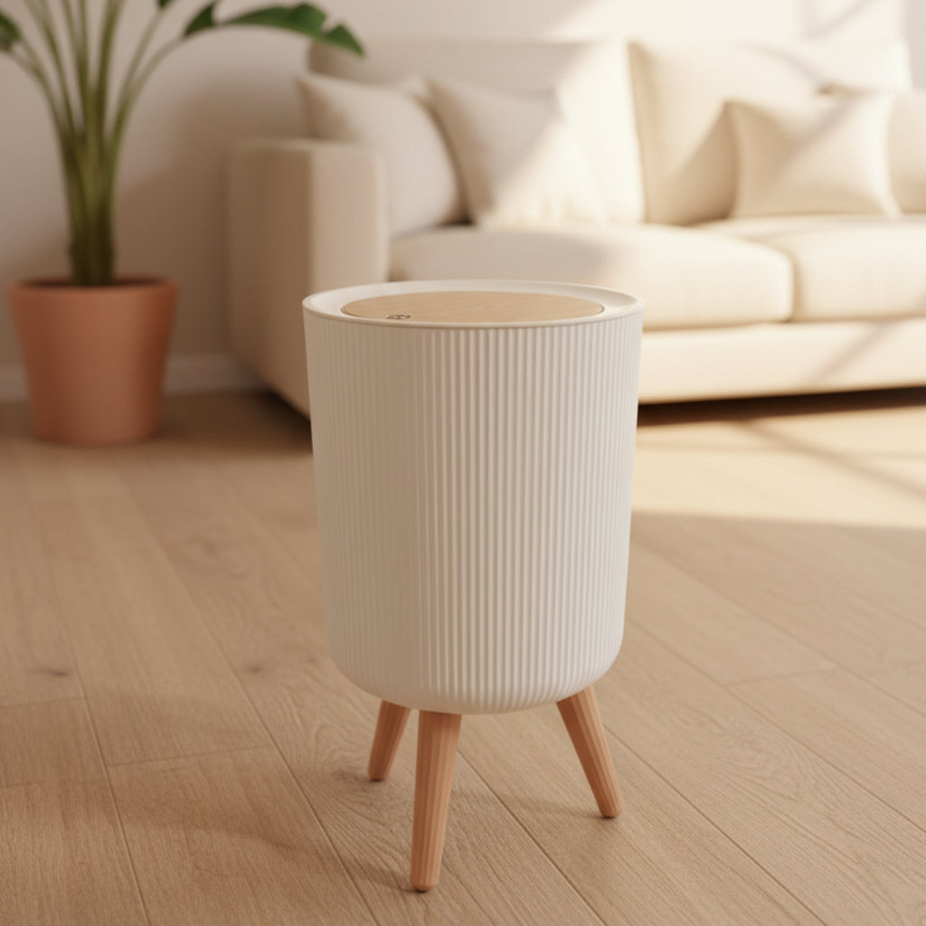 Trash Bin with Lid – Desktop & Bathroom Waste Container