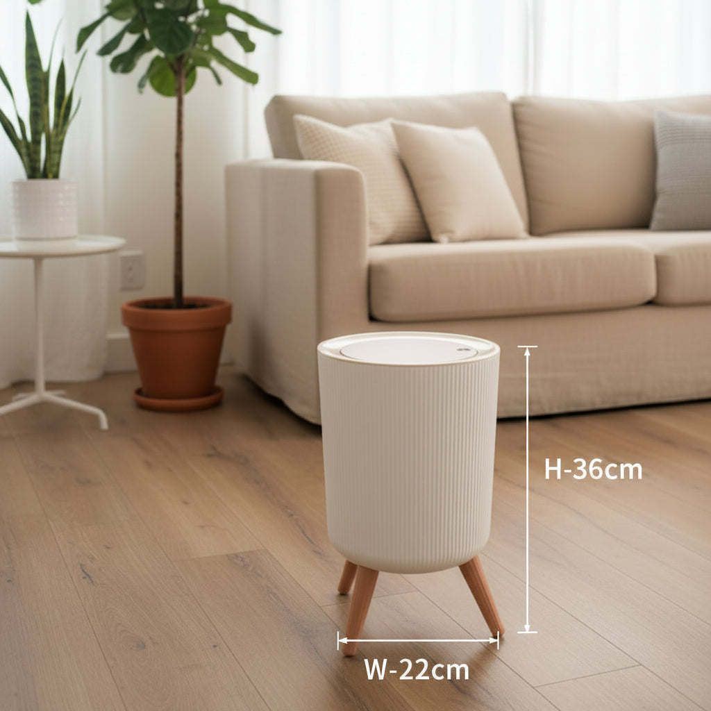 Trash Bin with Lid – Desktop & Bathroom Waste Container