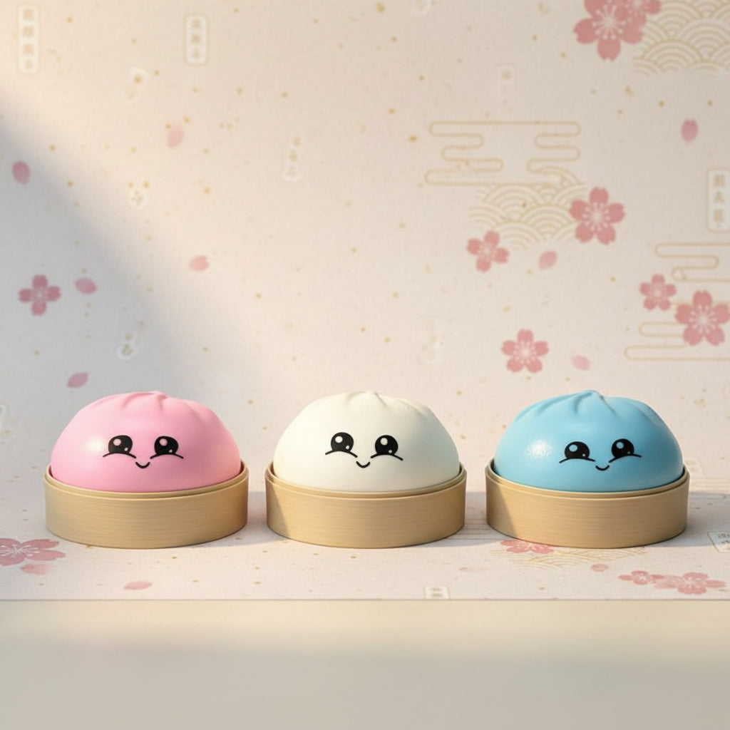 Squishy Dumpling Sensory Toy – Soft Stress Relief Squeeze Toy