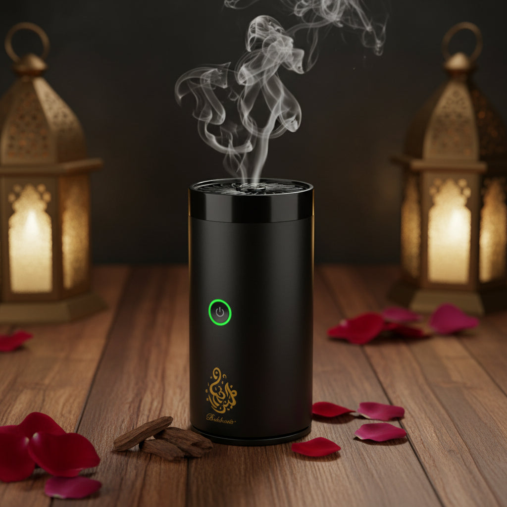 Portable Electric Bukhoor Burner – Rechargeable USB Oud Incense Burner