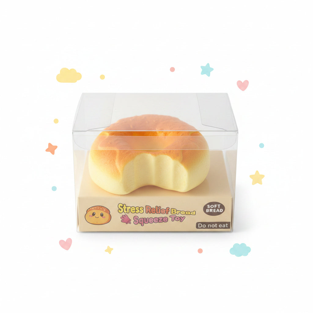 Bread Squishy Stress Relief Toy – Soft Slow Rising Foam