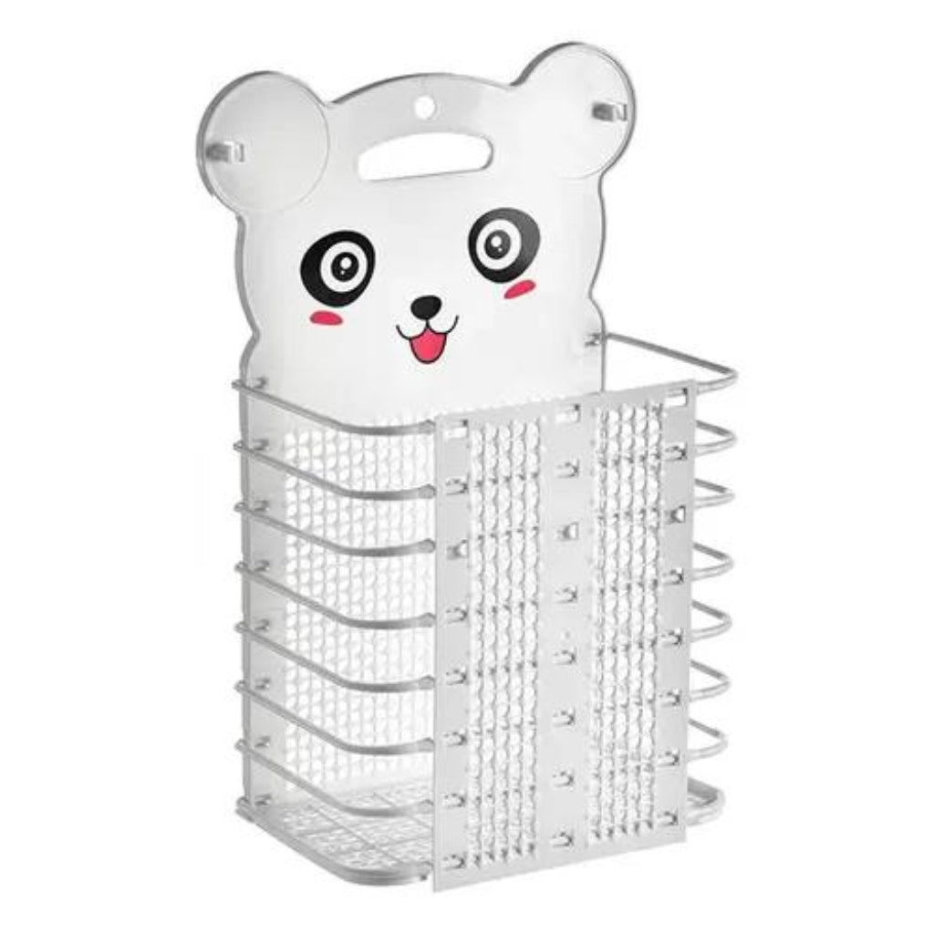 Cute Cartoon Bear Foldable Wall-Mounted Collapsible Laundry Basket