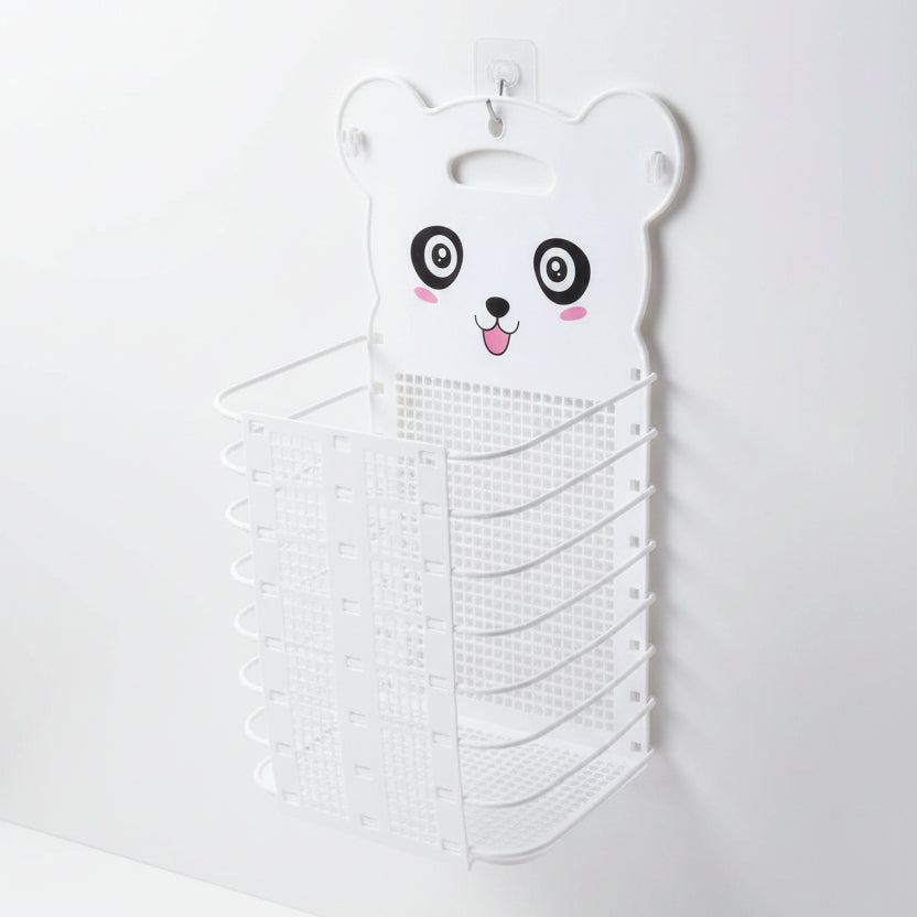 Cute Cartoon Bear Foldable Wall-Mounted Collapsible Laundry Basket
