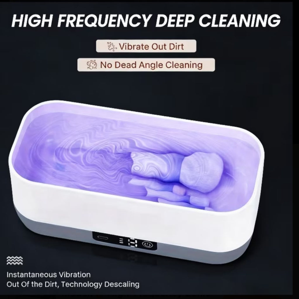 Eyeglass & Cosmetic Brush Cleaner | 3 Cleaning Modes with LED Touch Panel