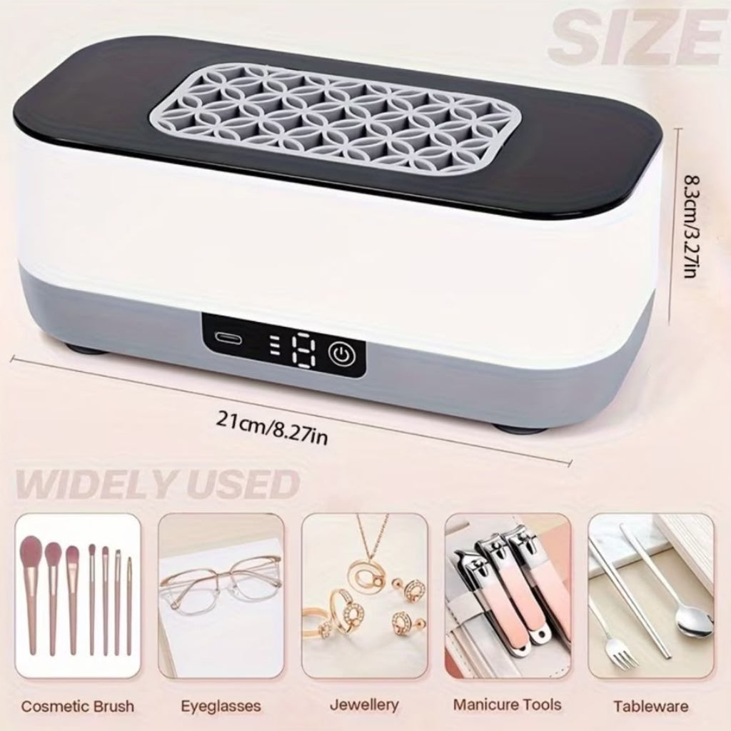 Eyeglass & Cosmetic Brush Cleaner | 3 Cleaning Modes with LED Touch Panel