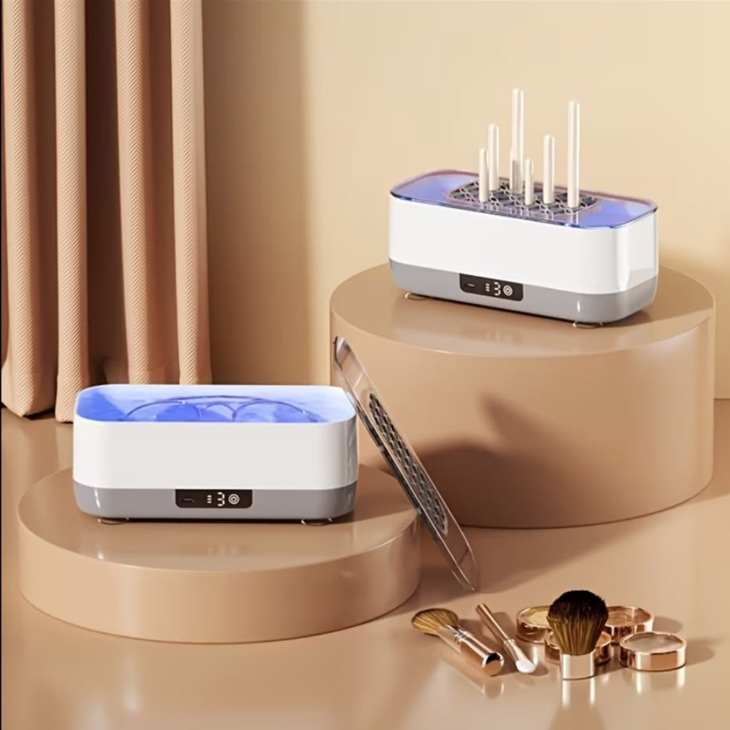 Eyeglass & Cosmetic Brush Cleaner | 3 Cleaning Modes with LED Touch Panel