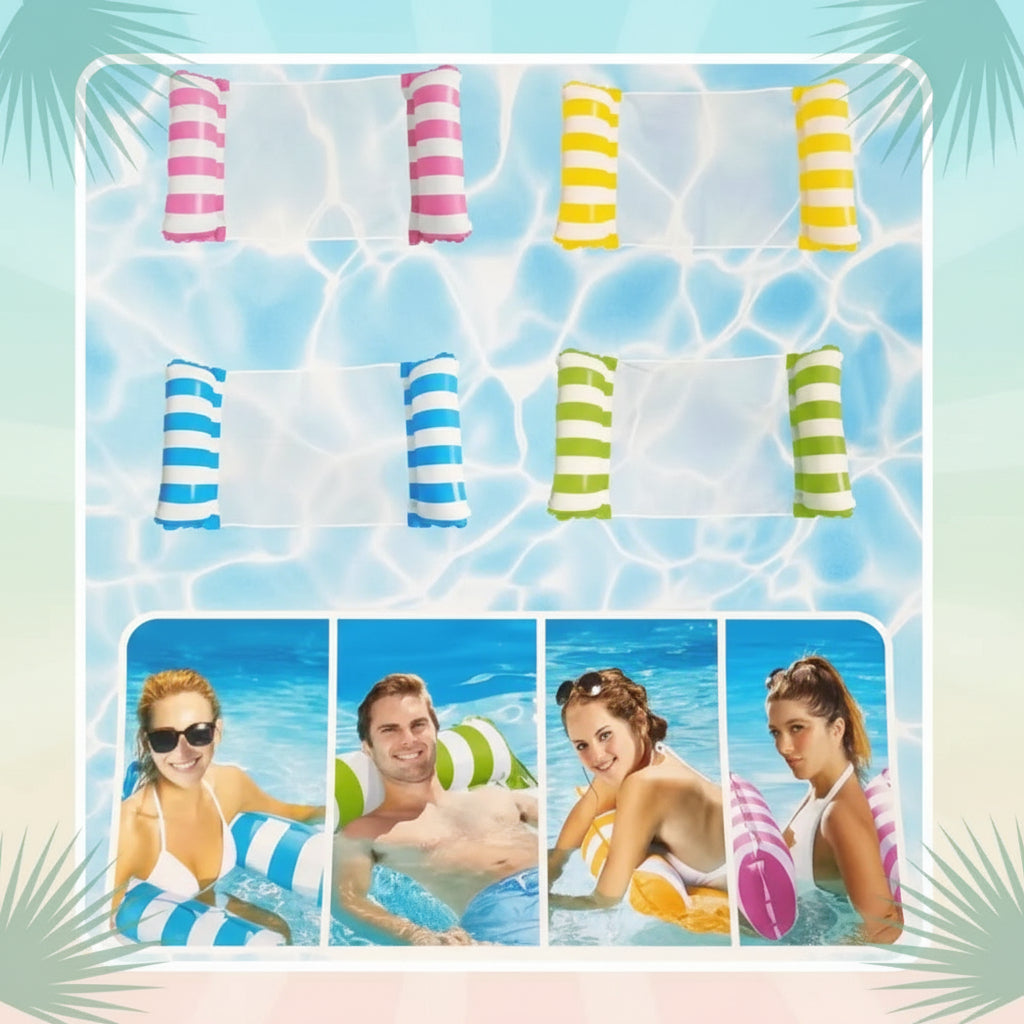 Inflatable Pool Hammock Float – Multi-Purpose Floating Water Lounge Chair