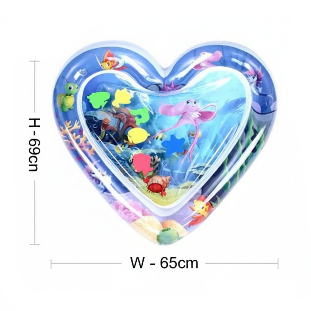 Baby Water Play Mat for Infants – Inflatable Tummy Time Activity Pad