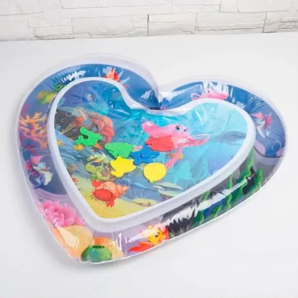 Baby Water Play Mat for Infants – Inflatable Tummy Time Activity Pad