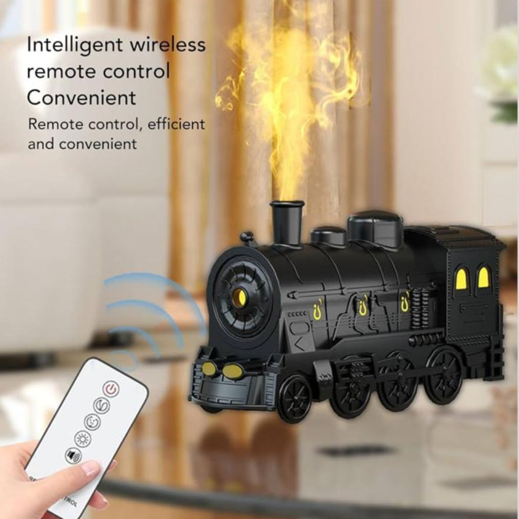Train Aromatherapy Diffuser & Humidifier – Decorative Essential Oil Mist Maker for Home & Office